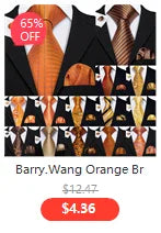 Barry.Wang Nouveauté Soie Hommes Cravate Mouchoir Boutons de Manchette Ensemble Jacquard Animal Dinosaure Chauve-Souris Gravat Cravate Pour Homme Mariage Affaires