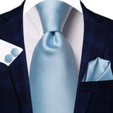 Hi-Tie – Cravate de mariage en soie violette unie à motif cachemire pour homme, ensemble de qualité avec boutons de manchette et mouchoir, cadeau tendance, livraison directe