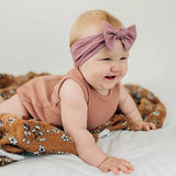 1Pc Baby Nylon Headscarf Astique Suitable Newborn Girl Flower Handmade Headband Elastic Hairband Turban Toddler Hair Accessories