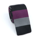Cravate en tricot pour homme, tendance, fine, rayée, tissée, tricotée, colorée, chaude, design, idée cadeau
