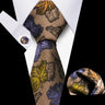 Men Neckties Tie Classic Handkerchiefs Plaid Necktie Cufflinks For Men Blouse Business Wedding Accessories Woman Collar Man Gift