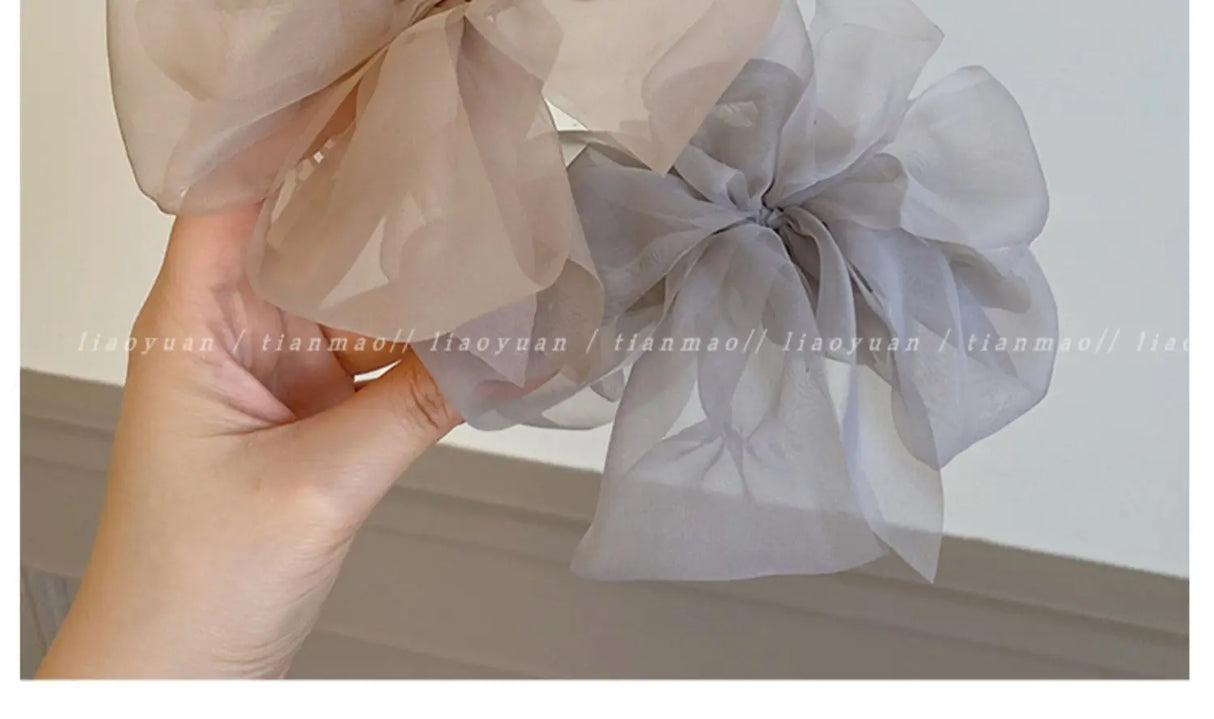 Pince à cheveux en maille pour femme, élégante, en forme de nœud, accessoire pour cheveux, cadeau idéal