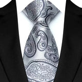 Cravate classique en cachemire pour homme, motif floral de luxe, motif à pois, 8 cm, jacquard, pour homme, pour affaires, mariage, fête, accessoire de tous les jours