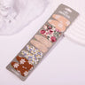 Lot de 10 barrettes à cheveux en forme de goutte d'eau, 5,6 cm, avec broderie imprimée, pour filles mignonnes, épingles à cheveux, couvre-chefs, accessoires pour cheveux pour enfants