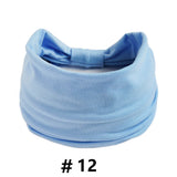 Headbands for Women Cotton Wide Headwrap Yoga Workout Hairbands Elastic Sport Head Bands Turban Bandana Bandage Hair Accessories