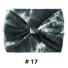 Tie Dye Headbands for Women Wide Turban Headwrap Knotted Vintage Hairbands Cotton Bandanas Bandage Headscarf Hair Accessories