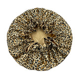 Bonnet de nuit double épaisseur en satin soyeux pour femme, grand bonnet réversible doublé de satin, couvre-chef pour la nuit, accessoires pour cheveux