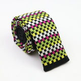 Cravates classiques en tricot pour hommes, cravates décontractées, à pois, à carreaux, pour loisirs, chaudes, pour affaires, mariage, largeur 6 cm