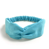 Women Headband Cross Top Knot Elastic Hair Bands Soft Solid Color Girls Hairband Hair Accessories Twisted Knotted Headwrap