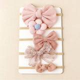 5 pcs different flower shaped baby headbands sweet and lovely floral hair accessory  children's high elasticity headband