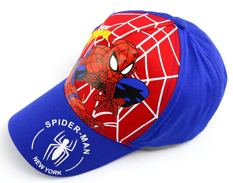HotToys Spiderman Baseball Cap Boys Girls Hats Superhero Peripheral Sunhat Childrens Birthday Gift Cosplay Props Fashion Caps