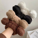 Wide Hairband Headpiece Cute Bear Ears Plush Face Wash Make-up Hair Band Wide Edge Hair Band Headdress