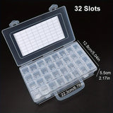 Clearance_1pc 32/40/42/48/56/64 Slots Plastic Storage Box, DIY Diamond Painting Beads Charms Jewelry Accessories Organizer Box_C