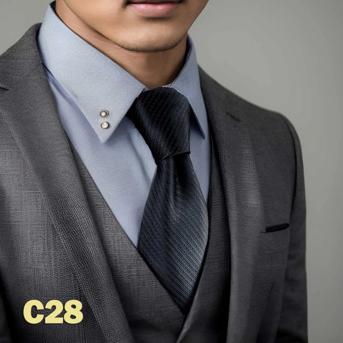 Cravates classiques jaunes et marron pour hommes, tenue de soirée, mariage, école, livraison directe