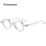 Round Square Frame Blue Light Blocking Glasses Japanese Style Unisex Non-Prescription Glasses Eyeglasses Frame