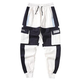Streetwear Spring Casual Men Pants Cotton Slim Fit Ribbons Men's Joggers Harajuku Elastic Waist Ankle Length Trousers For Man