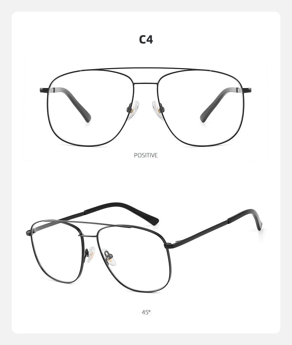 Pure Titanium Eyeglass frames Men Ultralight Square Men's Glasses Frames Business Decorative Eyewear Titanium Fake Eyepieces Men