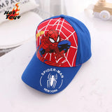 HotToys Spiderman Baseball Cap Boys Girls Hats Superhero Peripheral Sunhat Childrens Birthday Gift Cosplay Props Fashion Caps