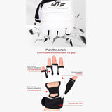 Gants en cuir pour taekwondo, sparring, karaté, protège-chevilles, équipement de protection, boxe, arts martiaux, protège-mains