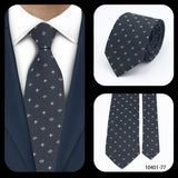Cravates élégantes à pois pour hommes LYL 7 cm, cravate de luxe avec imprimé géométrique, cadeau pour invités, accessoires de festival pour gentleman