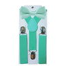 Kids Suspenders For Pants Bowtie Set Matching Tuxedo Suit Boy Girl Childs Adjustable Y-Back Brace Belt Adjustable Bowtie Wedding