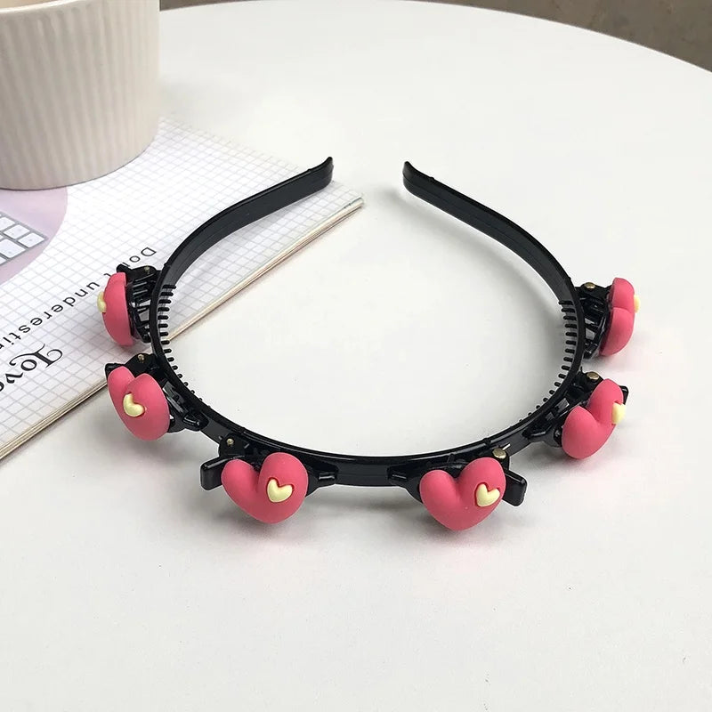 Braided Hair Bands for Girls Hair Hoop Headwear Female Flower Love Fruit Headwear Women New Fashion Hair Accessories
