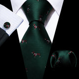 Ensemble de cravates pour homme, motif dinosaure, bleu marine et doré, 8,5 cm, en soie, idéal pour un mariage, FA-5191