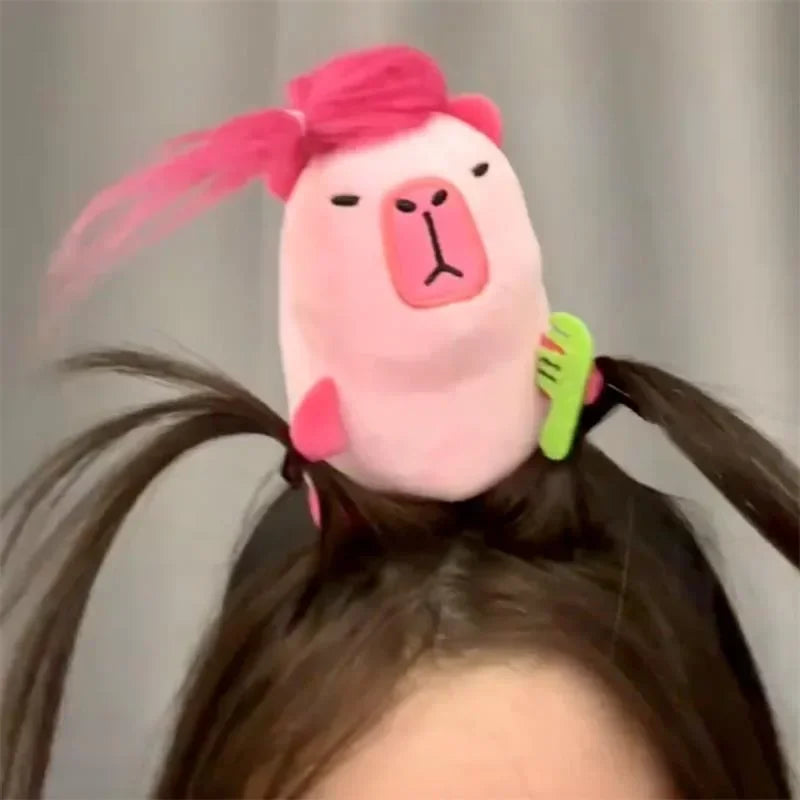 Headbands Summer Ladies Cute Face Wash Headband Funny Plush Hair Bands Hair Accessories Newborn Baby Props Children's Gifts