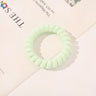 High Elasticity Telephone Coil Hairbands Women Spiral Hair Ties Girls Hair Rings Rope Solid Color Hair Accessories Gum Scrunchy