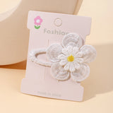 1pcs Ins Daisy Flower Hair Clips Baby Girl Hairpins for Kids Lace White Barette Princess Hooks Infant Accessories Korean