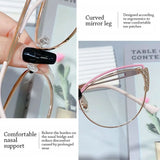 Blue Ray Blocking Anti-Blue Light Glasses Ultralight Metal Computer Goggles Eye Protection Square Eyeglasses Men Women