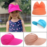 Chapeau pare-soleil à large bord pour enfants, protection UV, casquette de sport pour la plage, pliable, pour filles et garçons