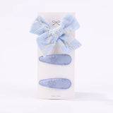 10Pcs/set 2.2'' Printed Embroidery Waterdrop Shape Hair Clips For Cute Girls BB Hairpin Barrettes Headwear Kids Hair Accessories