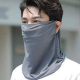 Protection UV pour l'extérieur, cache-cou, bavoir de sport résistant au soleil, masque en soie glacée, cache-cou, cache-cou, foulard solaire