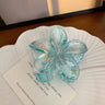 Hairpin Flower Hair Clip Cute Grab Clip Plastic Large Hair Claw Beach Headwear Hair Accessories Transparent Hair Clip Female