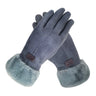 New Fashion Gloves Autumn Winter Cute Furry Warm Mitts Full Finger Mittens Women Outdoor Sport Female Gloves Screen