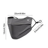 Nylon Face Cover Sun Protection Face Mask Reusable Breathable UV Face Shield Solid Color Washable Ice Silk Face Mask