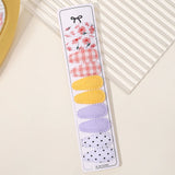 Lot de 10 barrettes à cheveux en forme de goutte d'eau, 5,6 cm, avec broderie imprimée, pour filles mignonnes, épingles à cheveux, couvre-chefs, accessoires pour cheveux pour enfants