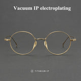 2025 NEW Titanium Handmade Glasses Frame Round Oval Retro Glasses For Men Reading Glasses Frames For Myopia For Women KMN-3003