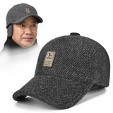 Chapeau en coton pour homme, chapeau d'automne et d'hiver, chapeau en tissu pour papa d'âge moyen, chapeau de baseball pour homme célibataire, chapeau de soleil