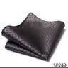 Vangise Brand Newest style  Silk Hanky Man Floral Gray Fit Business lover's day Pocket Square Handkerchiefs