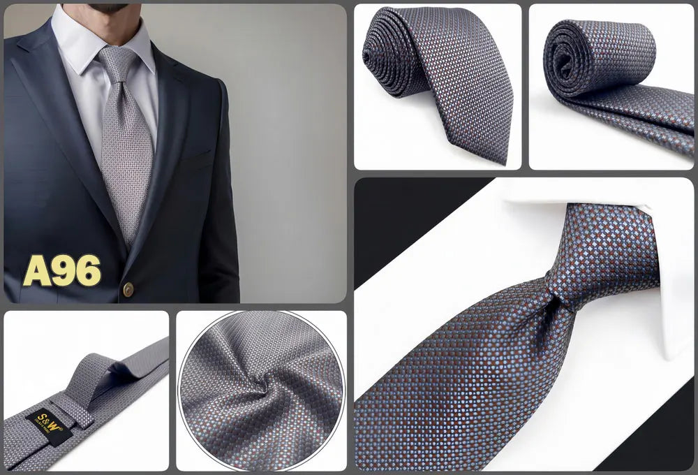 Cravates classiques jaunes et marron pour hommes, tenue de soirée, mariage, école, livraison directe