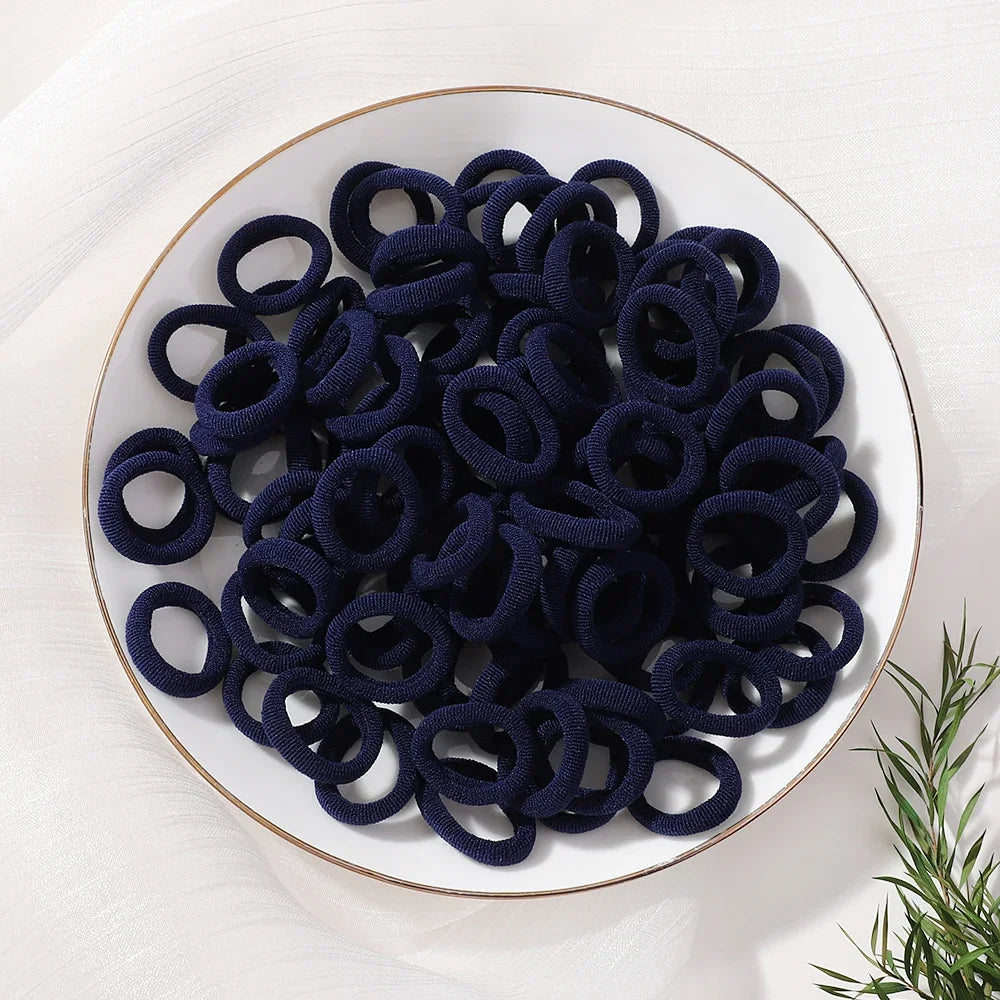 20pcs/lot Girl Elastic Hair Bands Girls Plush Ball Rubber Band for Children Sweets Scrunchie Hair Ties Kids Hair Accessories