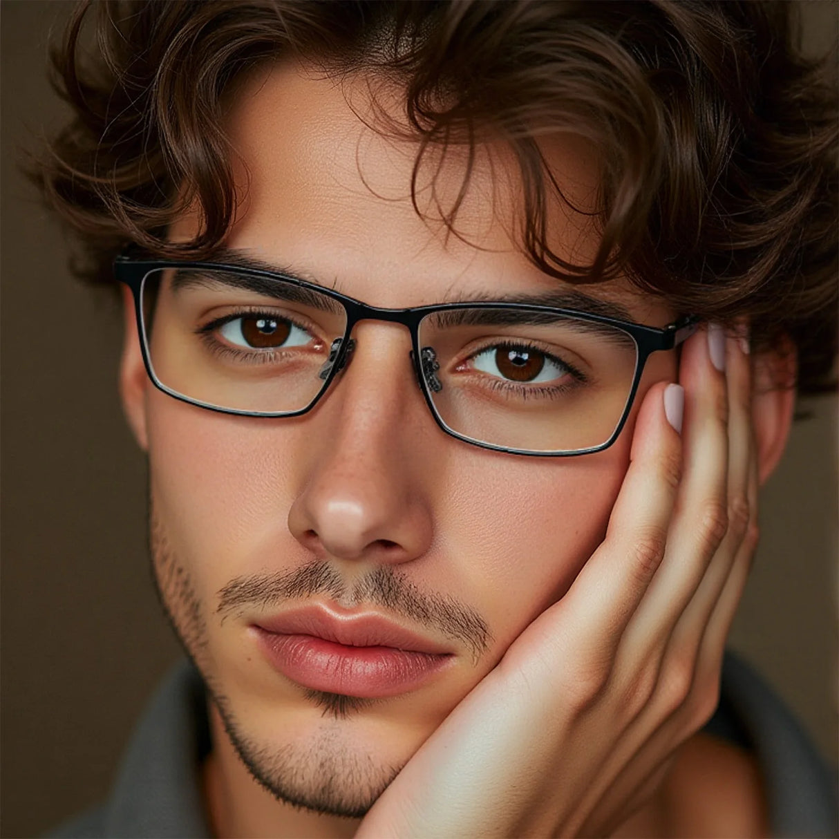Pure Titanium Eyeglass frames Men Ultralight Square Men's Glasses Frames Business Decorative Eyewear Titanium Fake Eyepieces Men