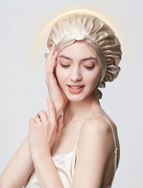 Pure Silk Hair Bonnets For Women Sleeping Cap Luxury Natual Silk Sleep Cap Night Bonnet Caps Hair Protection Turban Head Wraps