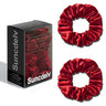 2PCS 3.5CM Mulberry Silk Scrunchies Women Grils Hair Ties for Hair Sleep No Damage Hairband Curly Hair Elastics Ponytail Holder