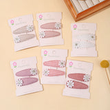 1pcs Ins Daisy Flower Hair Clips Baby Girl Hairpins for Kids Lace White Barette Princess Hooks Infant Accessories Korean