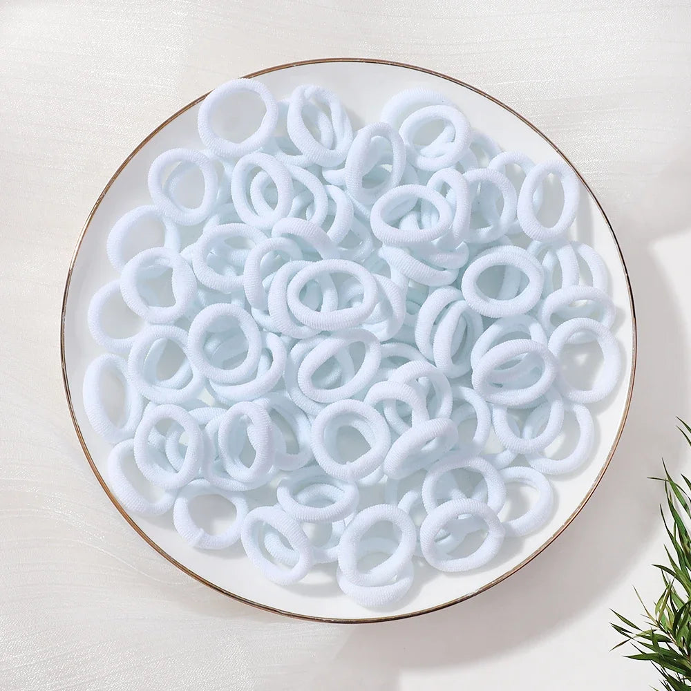 20pcs/lot Girl Elastic Hair Bands Girls Plush Ball Rubber Band for Children Sweets Scrunchie Hair Ties Kids Hair Accessories