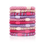Hairbands, 10 Pack, Fashion, Solid Color, Braided Hairbands, Women, Soft Elastic, No Damage, Ponytail Hairbands