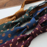 Cravate en polyester jacquard 8 cm, style décontracté, rouge et marron, pour homme, accessoire de costume, de fête, de mariage ou de banquet